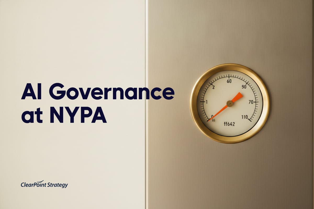 How NYPA Manages AI Governance Inside ClearPoint